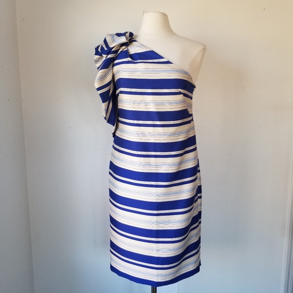 NWT Banana Republic One Shoulder Dress SZ 8 Petite - Picture 1 of 7